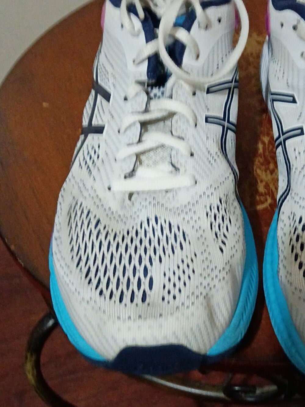 Asics Womens Gel Kayano 26 1012A457 White Running Shoes Sneakers Size 11 - Picture 7 of 14